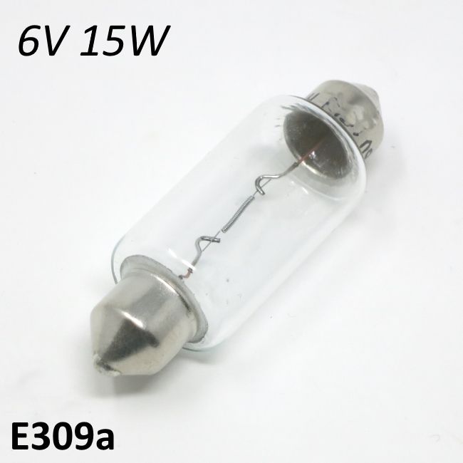 6V 15W torpedo festoon bulb for headlight, large size