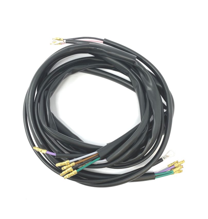 Battery type DC black wiring loom for Lambretta GP DL + Electronic