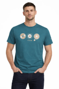 T-shirt Lambretta con vinili blu petrolio