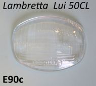 Aprilia type front headlight glass (only) for Lambretta Lui 50CL