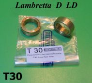 Pair of bronze bushes for front fork links Lambretta D + LD + F (second version)