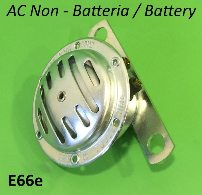 6V AC horn (non battery models) for LI S3 (models from 1968 to 1969) + GP/DL