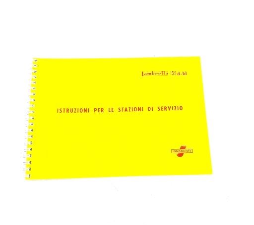 Manuale Officina Lambretta D150 +  LD150 +  LD125 derivata del 1956