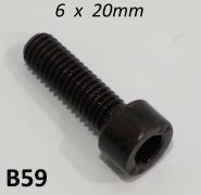 Vite a brugola 6 x 20mm (brunita) per motore Lambretta A (2a vers.) + B + C + LC + D + LD