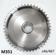 46T clutch bell sprocket crownwheel for Lambretta Lui Vega Cometa 75cc
