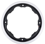 CERCHIO TUBELESS SIP POSTERIORE LARGO CANALE 2.5 NERO BORDO LUCIDO Lambretta LI + TV + SX + Special + DL + Serveta