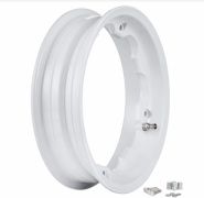 CERCHIO TUBELESS SIP POSTERIORE LARGO CANALE 2.5 BIANCO Lambretta LI + TV + SX + Special + DL + Serveta