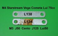 Asta comando cambio Lambretta J125 M4 Stellina + Lui 75S/SL