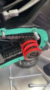 Molla rinforzata +10% per parastrappi pignone Casa Performance per Lambretta S1 + S2 + S3 + DL