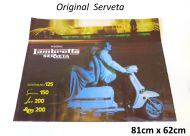 Poster pubblicitario per la gamma Lambretta Serveta