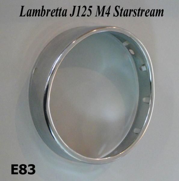 Cornice cromata faro anteriore Lambretta J125 M4
