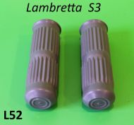 Manopole grigie Lambretta LI S3 + TV3 + SX + Special