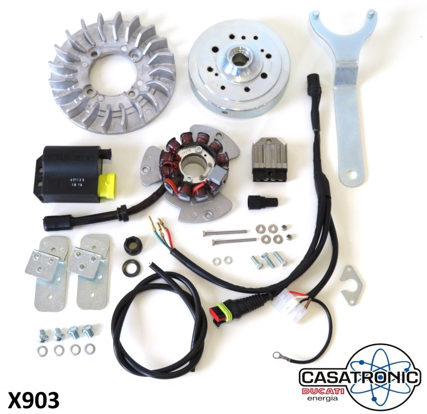 Accensione elettronica Casa Lambretta Casatronic Ducati Sport 'cono grande' per Lambretta DL