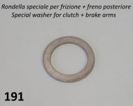 Rondella speciale leveraggio frizione / freno posteriore Lambretta LI + TV + SX + Special + DL + Serveta + J + Lui