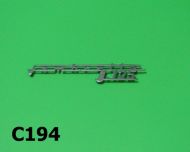 'Lambretta J125' legshield badge for 3 speed models