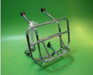 Portapacchi anteriore cromato Universale per Lambretta + Vespa (SOLO PER SCOOTER D'EPOCA)