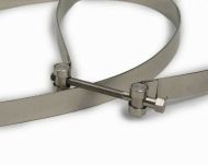 Kit di fascette serbatoio INOX con viti UNI AUTO per Lambretta LI + TV + SX + Special + DL