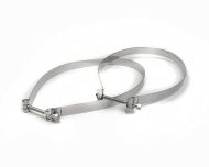Kit di fascette serbatoio INOX con viti UNI AUTO per Lambretta LI + TV + SX + Special + DL