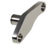 Base bilancere comando marce in INOX lucidato per Lambretta LI + TV2/3 + SX + Special + DL + Serveta, by UNI AUTO