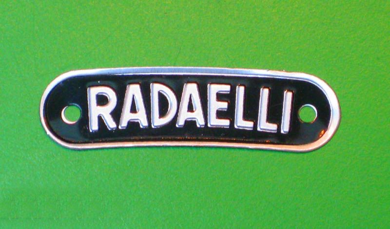 'Radaelli' seat badge