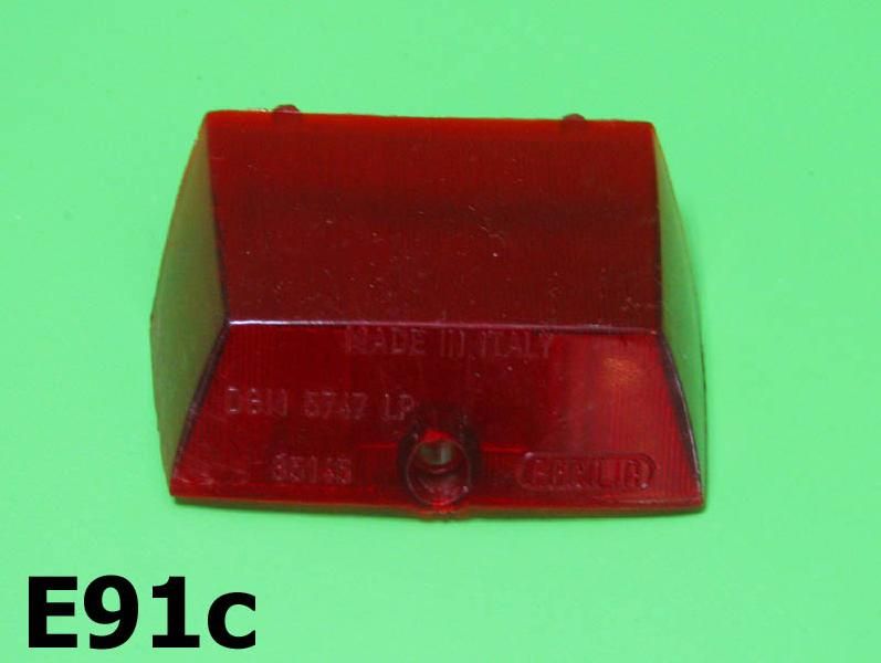Lense only for rear light unit Lambretta Lui 50