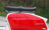 Black Pegasus 'flatbase' seat for Lambretta LI + TV + SX + DL + Serveta