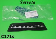 Fregio posteriore nero "Lambretta'' per Serveta LI S3