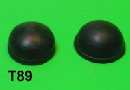 Pair of rubber endcap covers for rear suspension torsion bar for Lambretta D + LD (Sold as a pair)