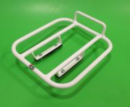 White Rear AF 'S' Type style carrier for Lambretta LI S3 + TV3 +  SX + Special + GP/DL + Serveta