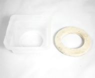 Vaschetta tappo serbatoio con feltro Lambretta LI S3 + TV3 + Special + SX + DL + Serveta