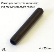 Spina 4mm x 25mm per carrucole comando gas + marce Lambretta LI S3 + TV3 + Special + SX + DL