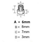 6mm main jet Dell'Orto PHBL + PHBH + VHSB + VHSH + VHST carburettors