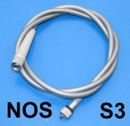 Original Innocenti NOS complete speedo cable Lambretta LI S3 + TV3 + SX + Special (large-head type inner cable)