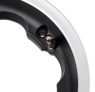 CERCHIO TUBELESS SIP POSTERIORE LARGO CANALE 2.5 NERO BORDO LUCIDO Lambretta LI + TV + SX + Special + DL + Serveta