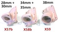 Collettore aspirazione Casa Performance per carburatori 32, 34 & 35mm per kit cilindro SS200 + SS225 + SSR250 + SSR265 Scuderia + SST265