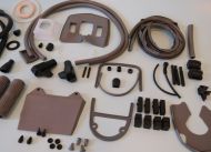 Kit profili in gomma completo Casa Lambretta, colore Grigio, per Lambretta S3 LI125