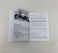 Libretto 'Uso e Manutenzione' Lambretta Lui 50C / CL