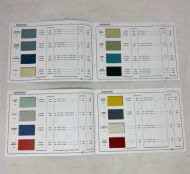 Pair of Lambretta paint colour catalogues (codes + colour chips) LD - TV / LI '62