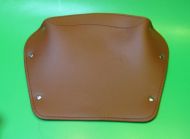Brown rear seat cover - Square type - Lambretta C125 + D125 (Vers. 1)
