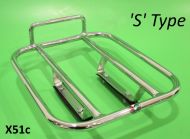 Portapacchi posteriore cromato AF 'S' Type Lambretta LI S3 + TV3 + SX + Special + DL + Serveta