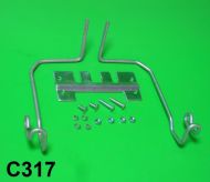 Kit di fissaggio cofani Lambretta LI S3 + SX + DL + J (mod. dal 1968 al 1971)