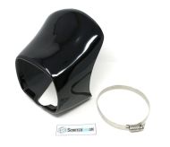 Cupolino sportivo SLUK Coast to Coast nero per Lambretta DL