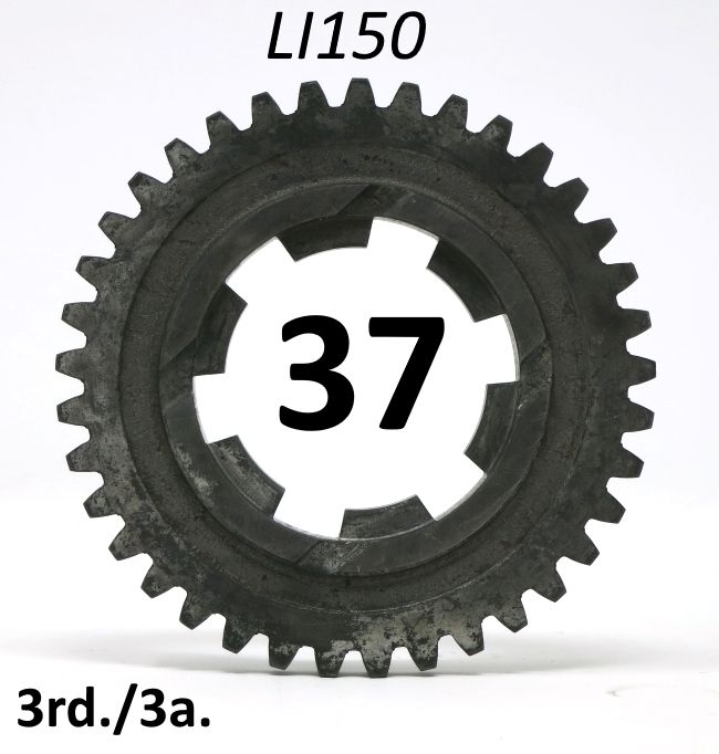 Ingranaggio 3a. marcia z37 per Lambretta LI150 S1 + S2 + S3