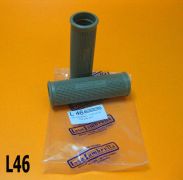 Grey handlebar grips Lambretta C + LC + D + LD (1st version)