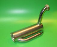 Nickle plated exhaust system Lambretta C125 (Vers.1)