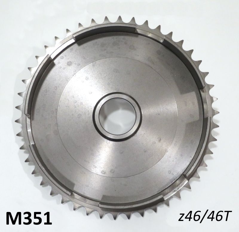 46T clutch bell sprocket crownwheel for Lambretta Lui Vega Cometa 75cc