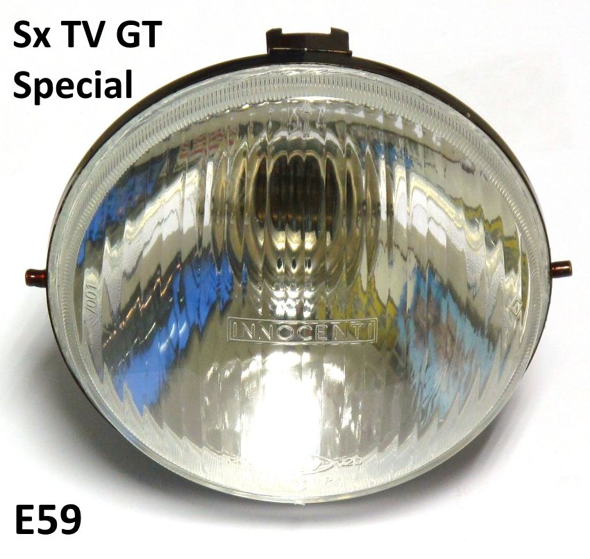 Parabola con vetro 'Innocenti' per Lambretta SX + TV3 + Special