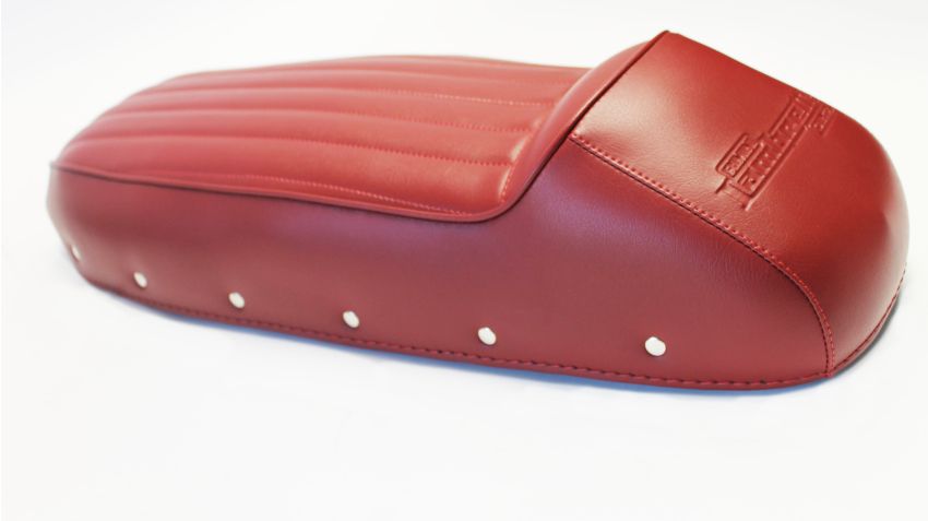 RLC Fastback RED sports seat for Lambretta LI + TV + SX + Special + GP/DL + Serveta