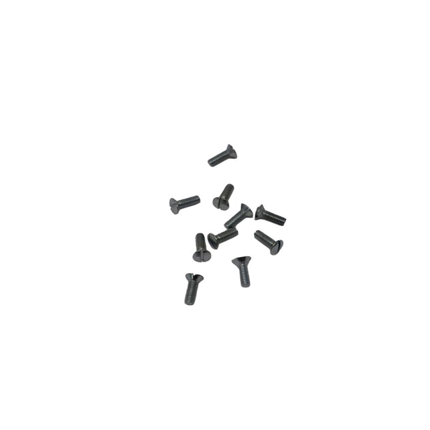 4 x 12mm domed countersunk screw with slot type head (pack of 10)