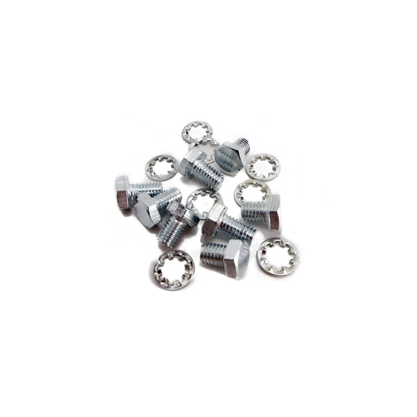 Kit di fissaggio tamponi fine corsa biellette forcella per Lambretta LI + TV + SX + Special